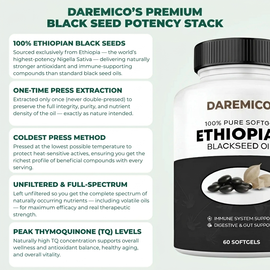 DAREMICO - NUTRIENT ETHIOPIAN BLACK SEED OIL