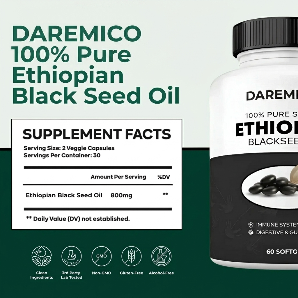 DAREMICO - NUTRIENT ETHIOPIAN BLACK SEED OIL