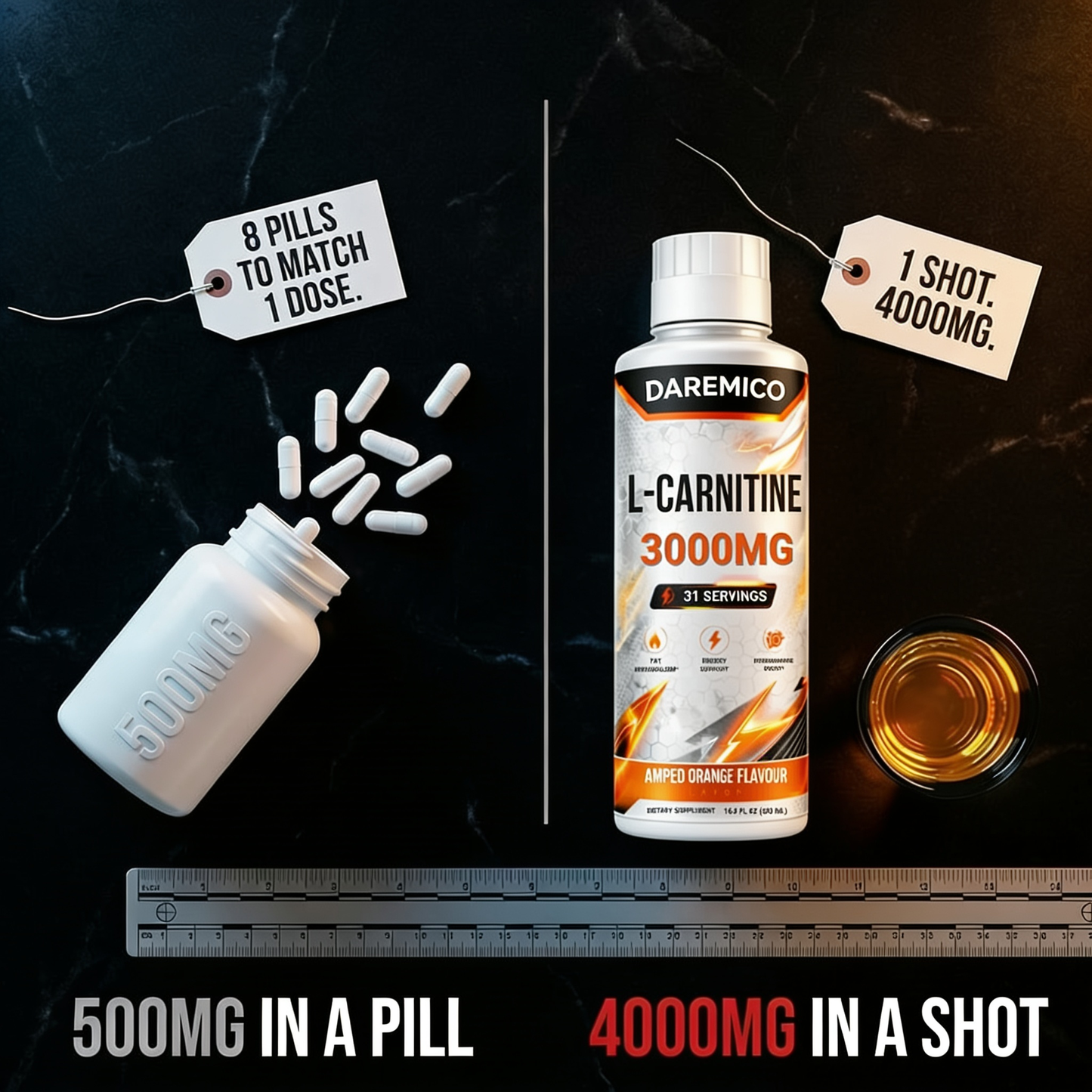 DAREMICO™ LIQUID L CARNITINE ENERGY & FAT LOSS