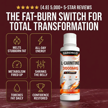 DAREMICO SHRED 3000™ Liquid Carnitine Complex | Burn Fat 3X Faster