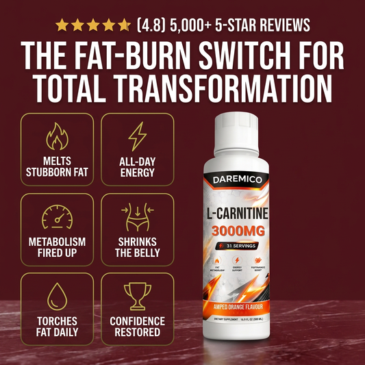 DAREMICO SHRED 3000™ Liquid Carnitine Complex | Burn Fat 3X Faster